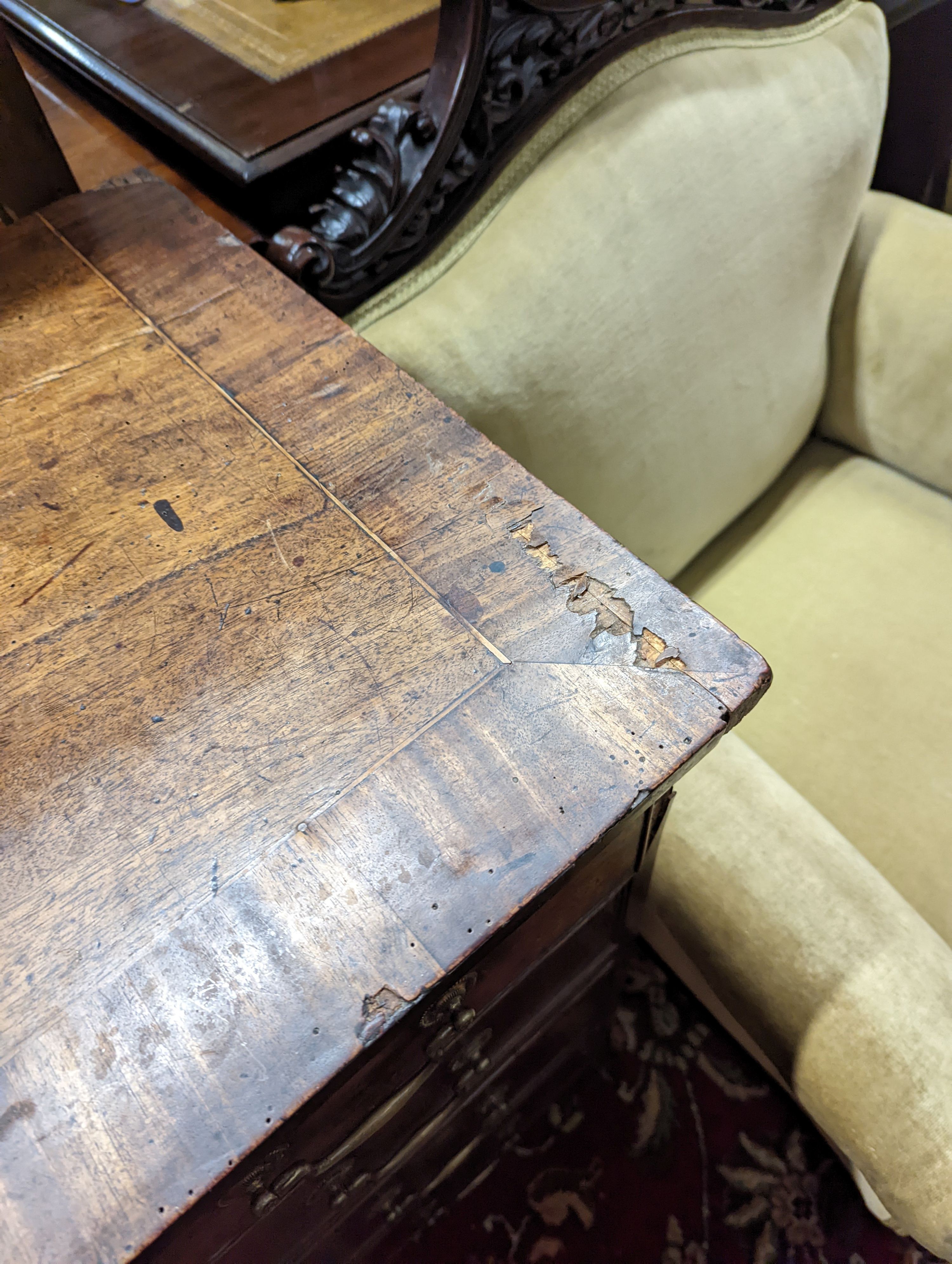 A small George IV mahogany chest, width 85cm, depth 46cm, height 83cm